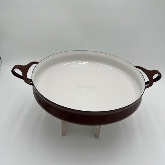Dansk Other - Dansk Købenstyle Vintage France Enamel Paella Pan BROWN 10 inches